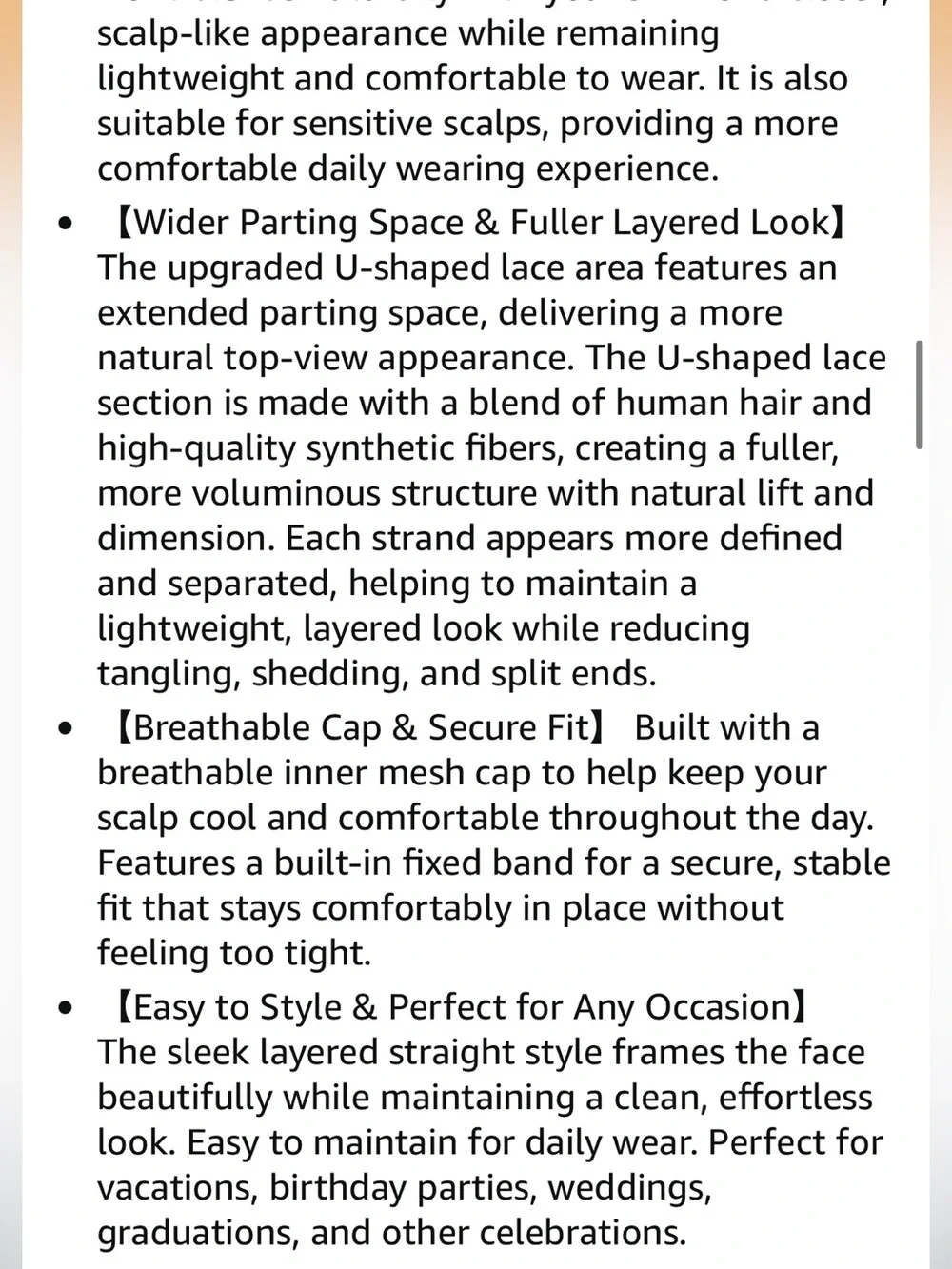 Vigorous glueless wigs
